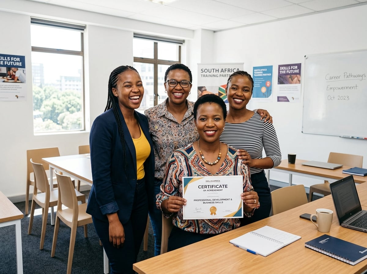 Confident women in a professional skills-training setting